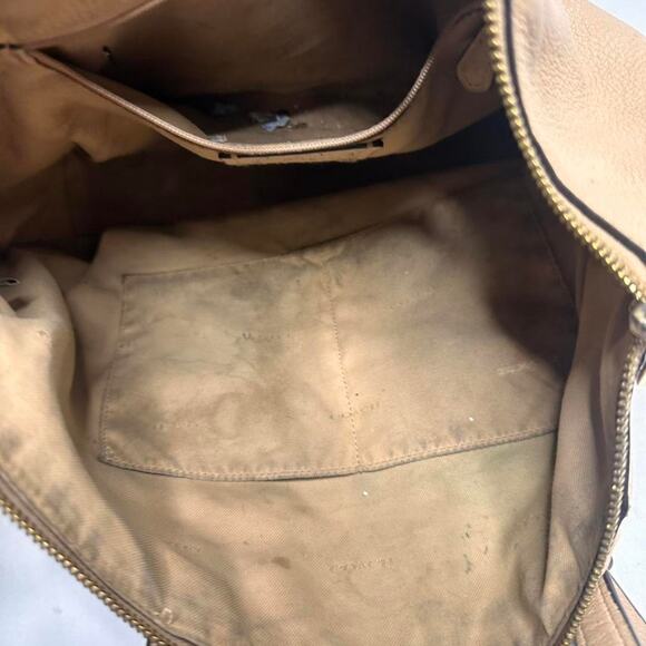 Coach Tan Leather Bag Gold Hardware - Picture 5 of 6